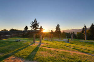 Burnaby Mountain Park sunset, British Columbia