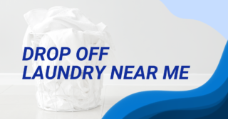 Drop Off Laundry Near Me text banner